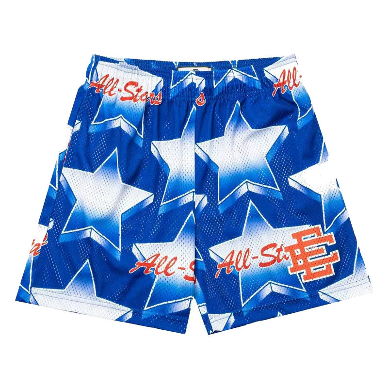 Eric Emanuel EE Star Print Short Blue/White