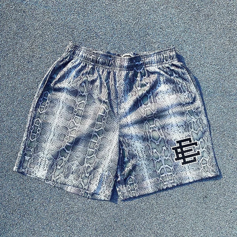 Eric Emanuel EE Denim Print Short Blue/White