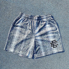 Eric Emanuel EE Denim Print Short Blue/White
