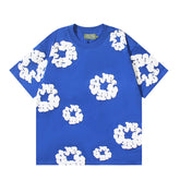 Denim Tears Cotton Wreath Graphic T-Shirt Blue