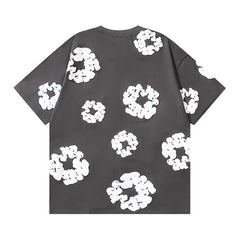 Denim Tears Cotton Wreath Graphic T-Shirt Grey