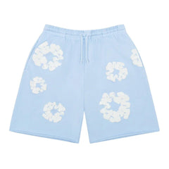 Denim Tears The Cotton Wreath Sweat Shorts Powder Blue
