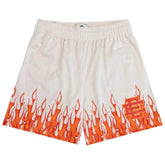 Eric Emanuel EE Basic Core Burning Flames Short Off White Red