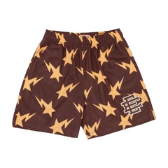 Eric Emanuel x BAPE Miami Basic Core Short Brown Yellow