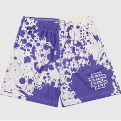 Eric Emanuel EE Paint Short Purple/White