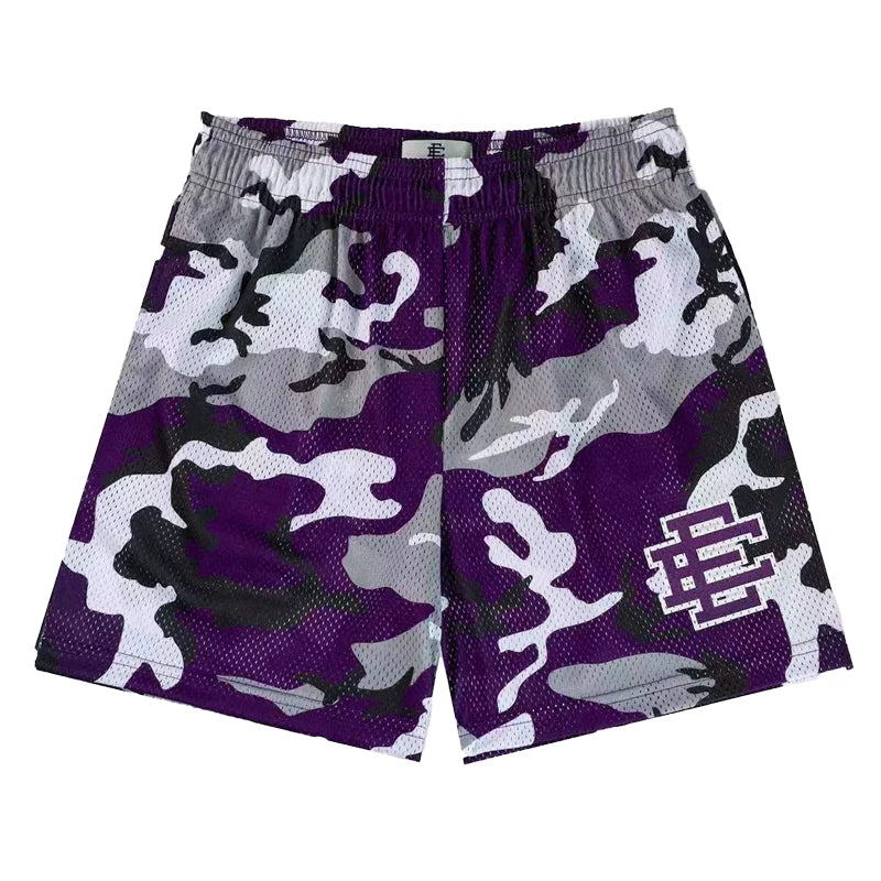 Eric Emanuel EE Camo Short Purple/White