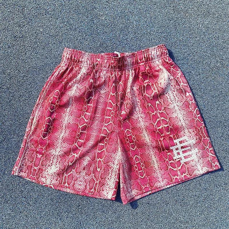 Eric Emanuel EE Snake Print Short Pink/White