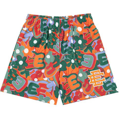 Eric Emanuel EE Allover Print Short Green/Orange