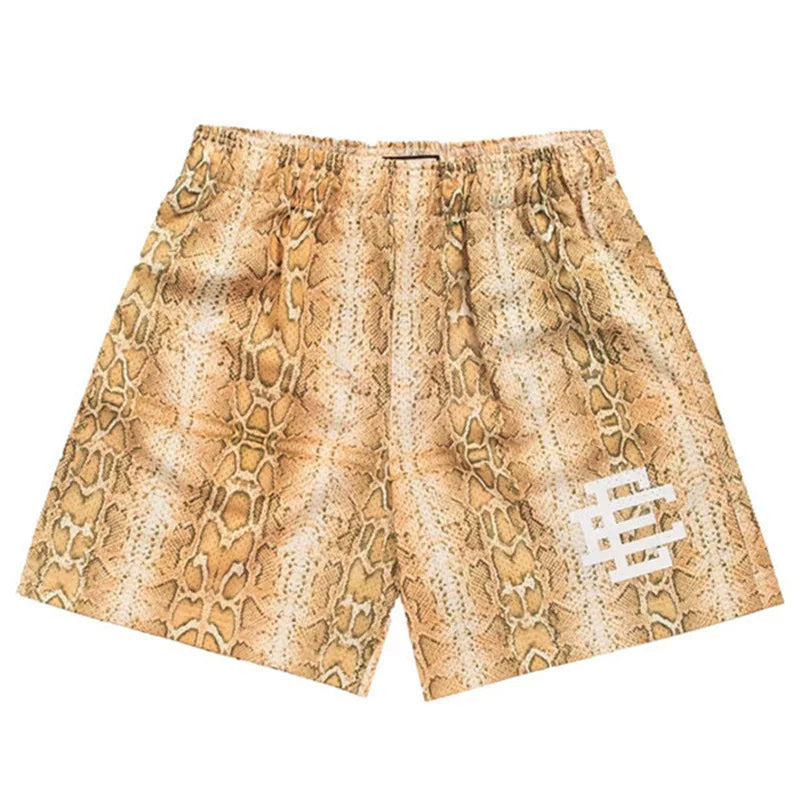 Eric Emanuel EE Snake Print Short Beige/Brown