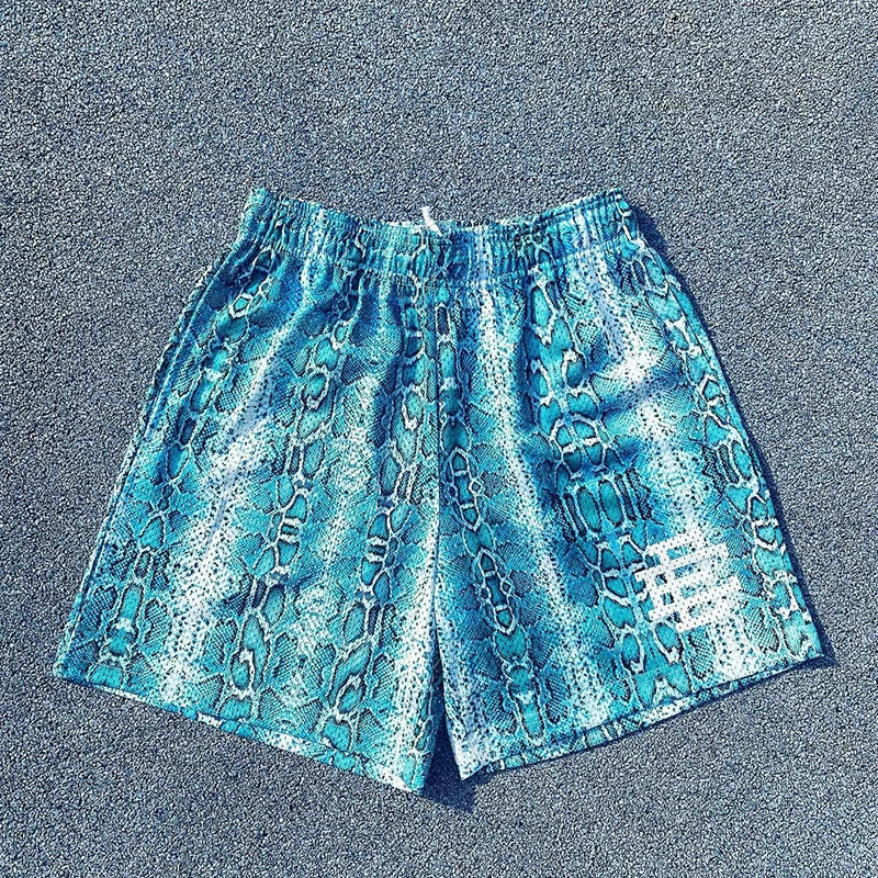 Eric Emanuel EE Snake Print Short Blue/White