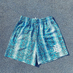 Eric Emanuel EE Snake Print Short Blue/White