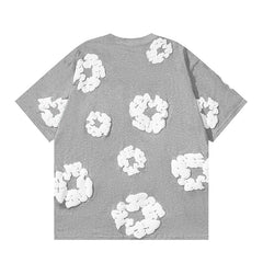 Denim Tears Cotton Wreath Graphic T-Shirt Grey