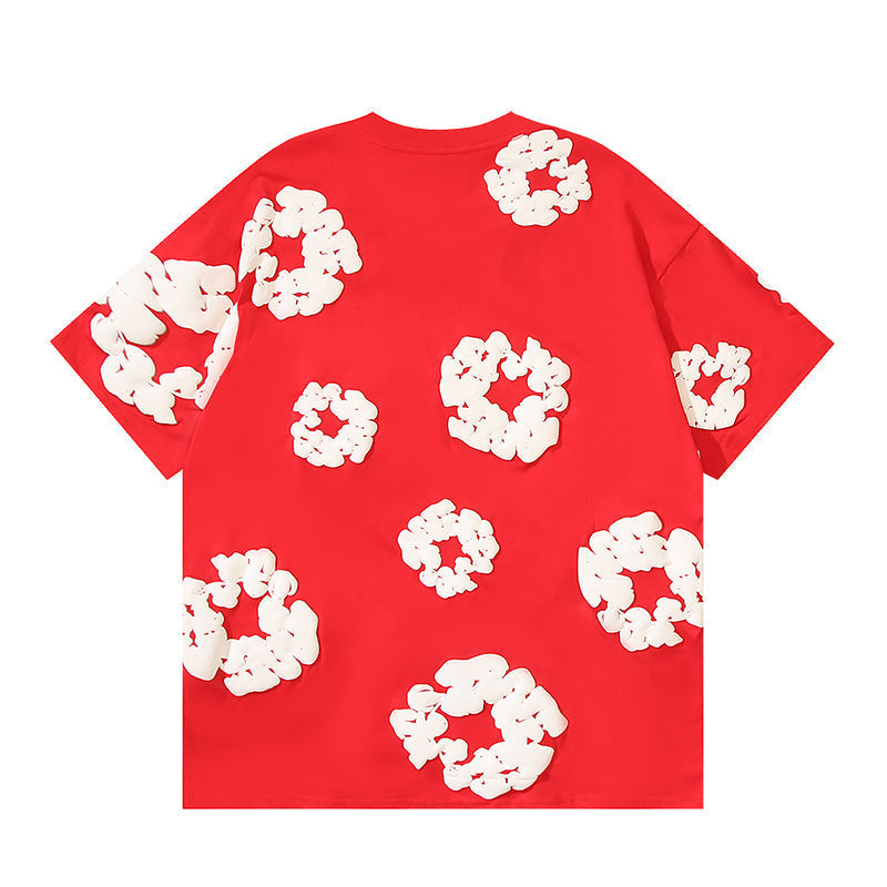 Denim Tears Cotton Wreath Graphic T-Shirt Red