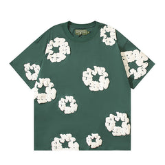 Denim Tears Cotton Wreath Graphic T-Shirt Green