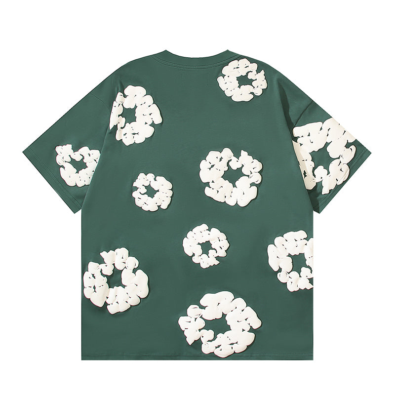 Denim Tears Cotton Wreath Graphic T-Shirt Green