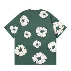 Denim Tears Cotton Wreath Graphic T-Shirt Green
