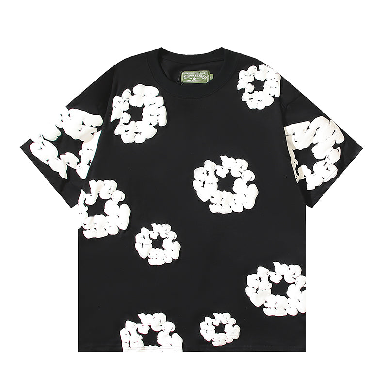 Denim Tears Cotton Wreath Graphic T-Shirt Black