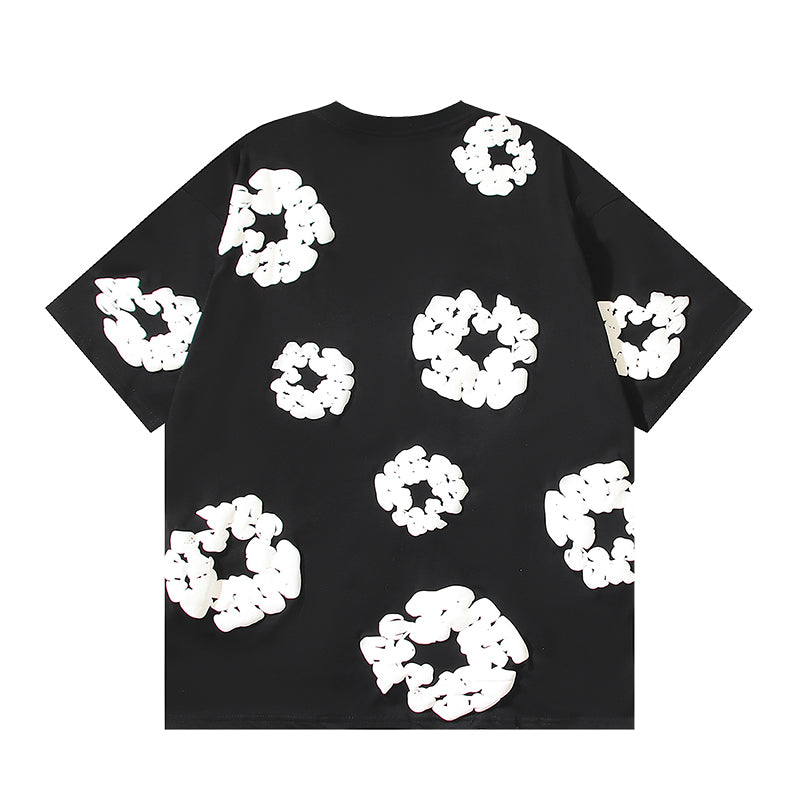 Denim Tears Cotton Wreath Graphic T-Shirt Black
