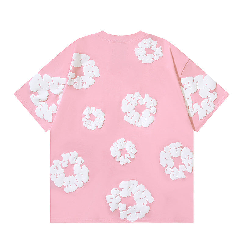 Denim Tears Cotton Wreath Graphic T-Shirt Pink
