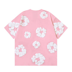 Denim Tears Cotton Wreath Graphic T-Shirt Pink