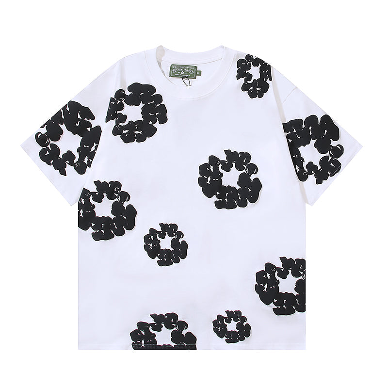Denim Tears Cotton Wreath Graphic T-Shirt White