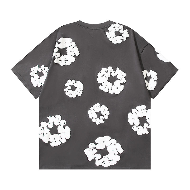 Denim Tears Cotton Wreath Graphic T-Shirt Grey