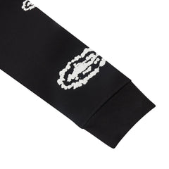 Corteiz x Denim Tears Cotton Wreath Black Zip-up Hoodie