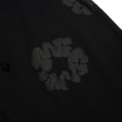 Denim Tears Cotton Wreath Black Monochrome Sweatpants
