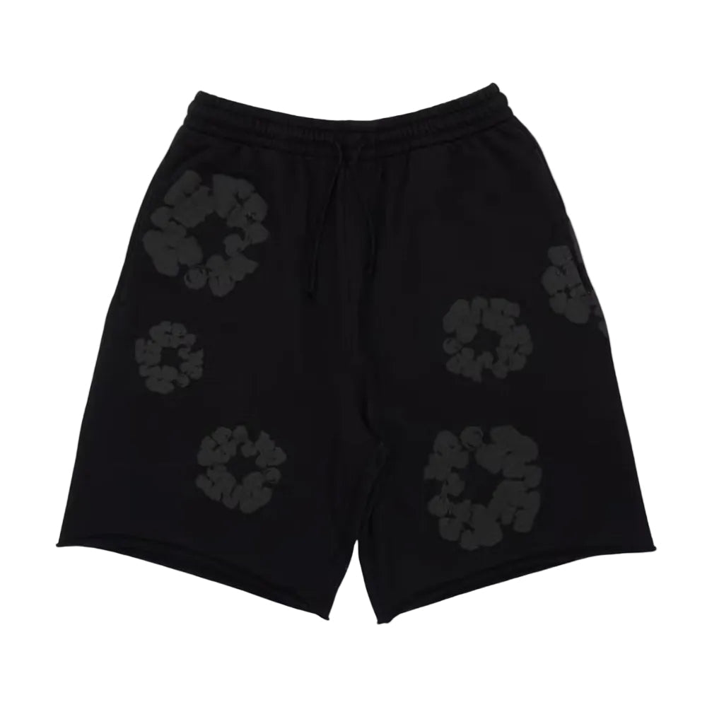 Denim Tears Mono Wreath Sweatshorts Black