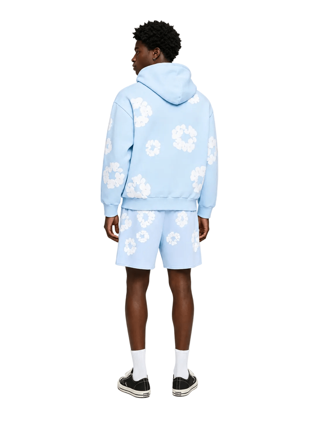 Denim Tears The Cotton Wreath Sweat Shorts Powder Blue