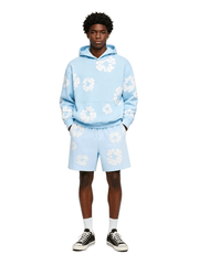 Denim Tears The Cotton Wreath Sweat Shorts Powder Blue
