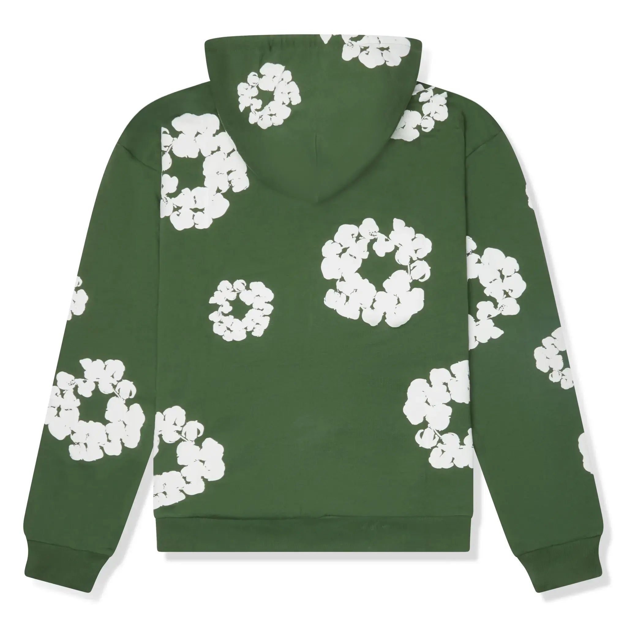 Denim Tears The Cotton Wreath Zip-Up Green Hoodie