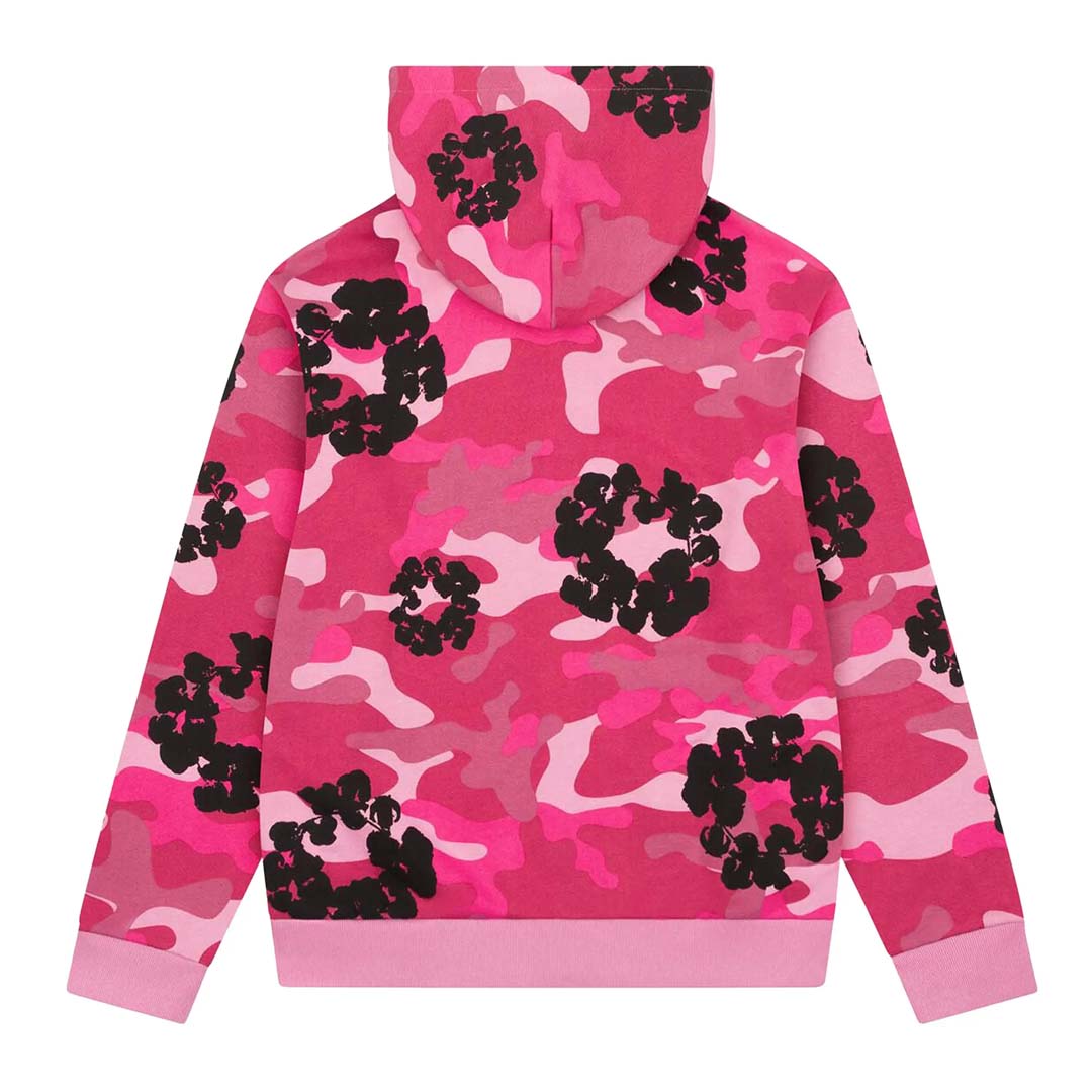 Denim Tears Wreath Zip Sweatshirt 'Pink Camo'