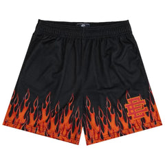 Eric Emanuel EE Basic Core Burning Flames Short Black Red