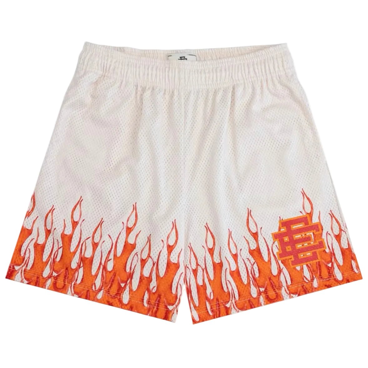 Eric Emanuel EE Basic Core Burning Flames Short Off White Red
