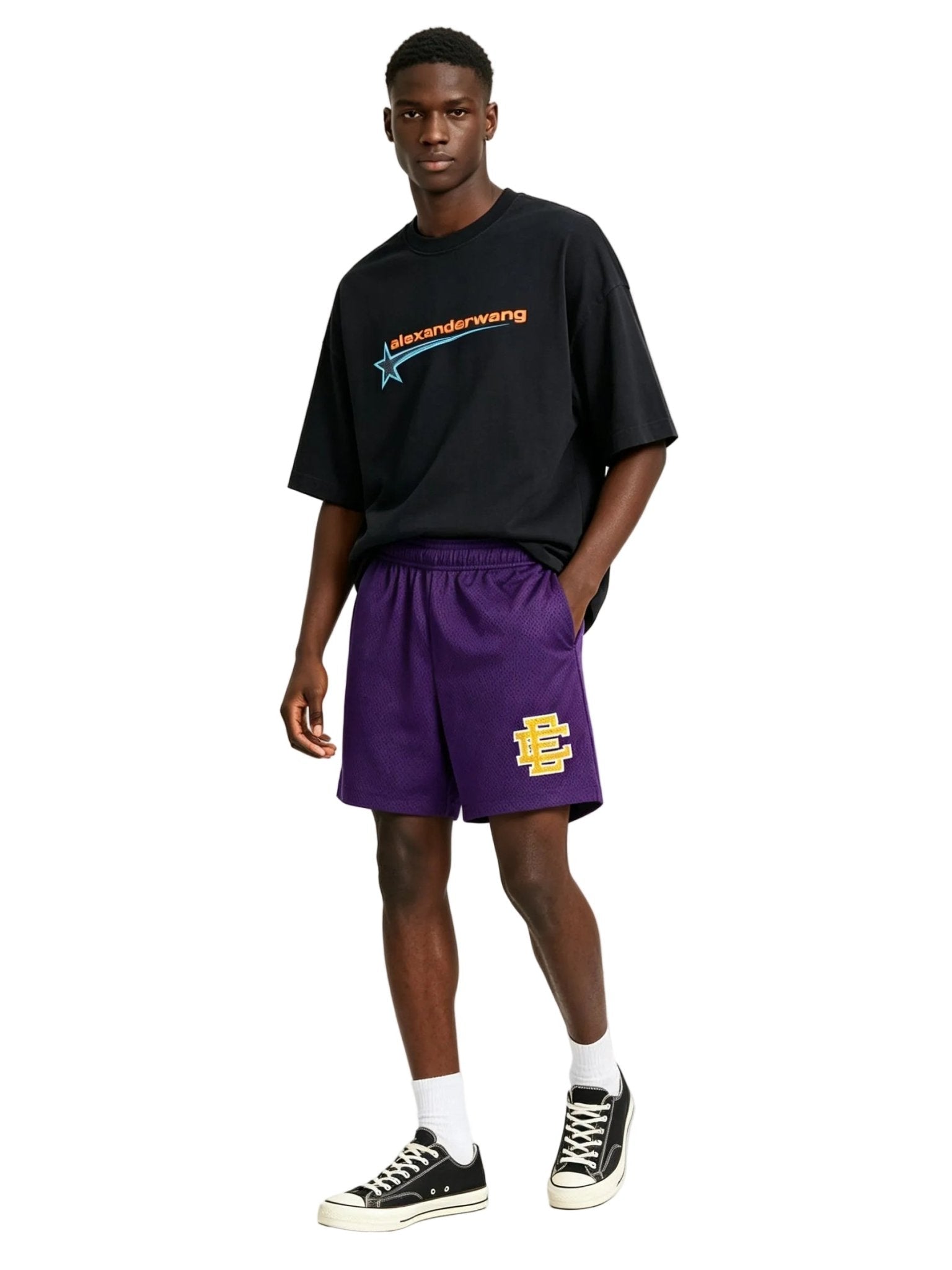 Eric Emanuel EE Basic Core Short Purple Yellow