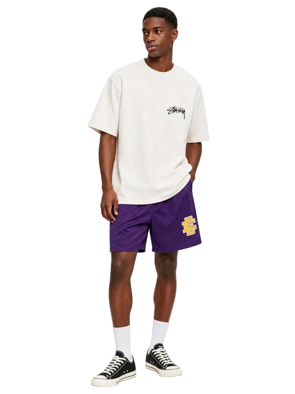 Eric Emanuel EE Basic Core Short Purple Yellow