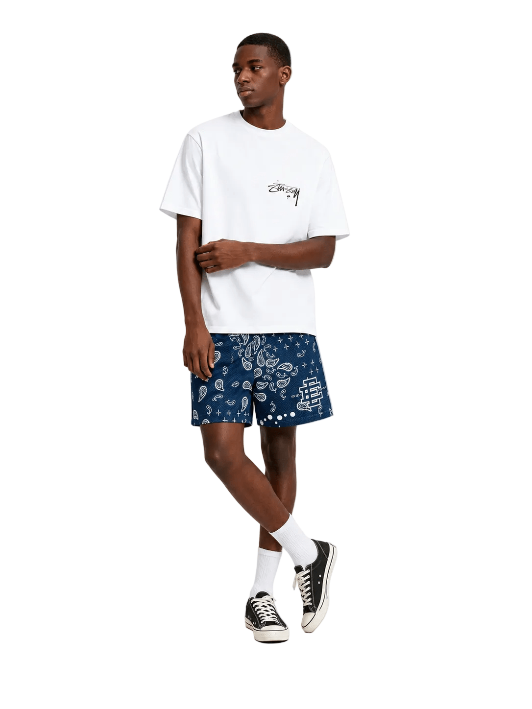 Eric Emanuel EE Basic Core Short SS25 Navy Paisley