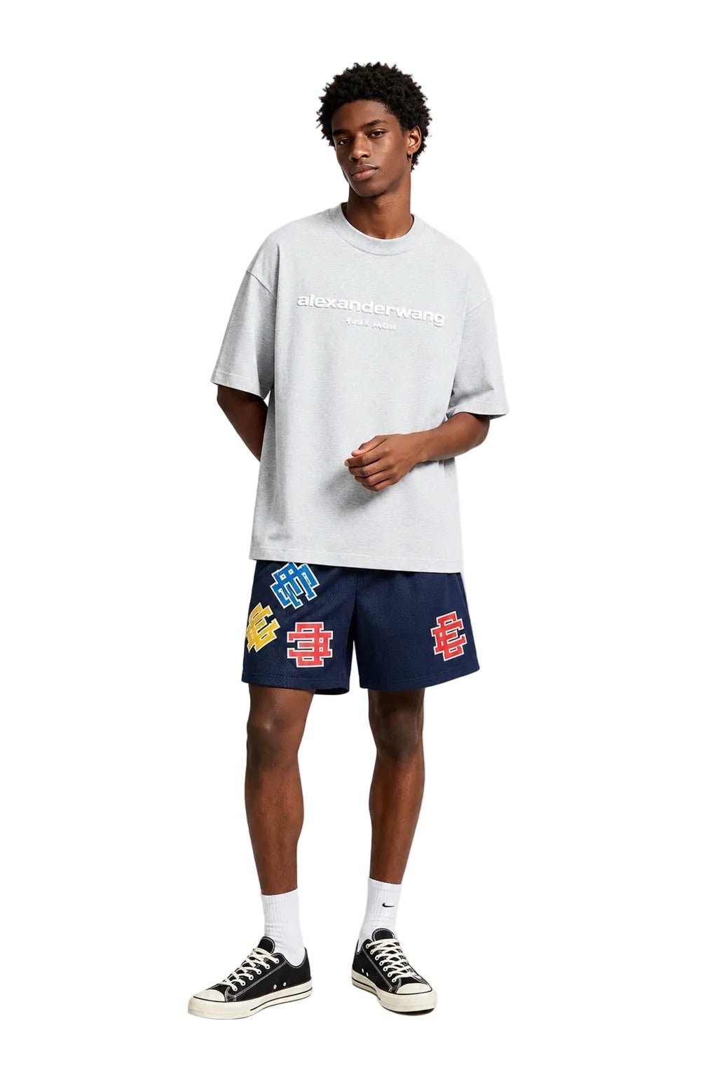 Eric Emanuel EE Basic Core Test Print Short Navy Test Print