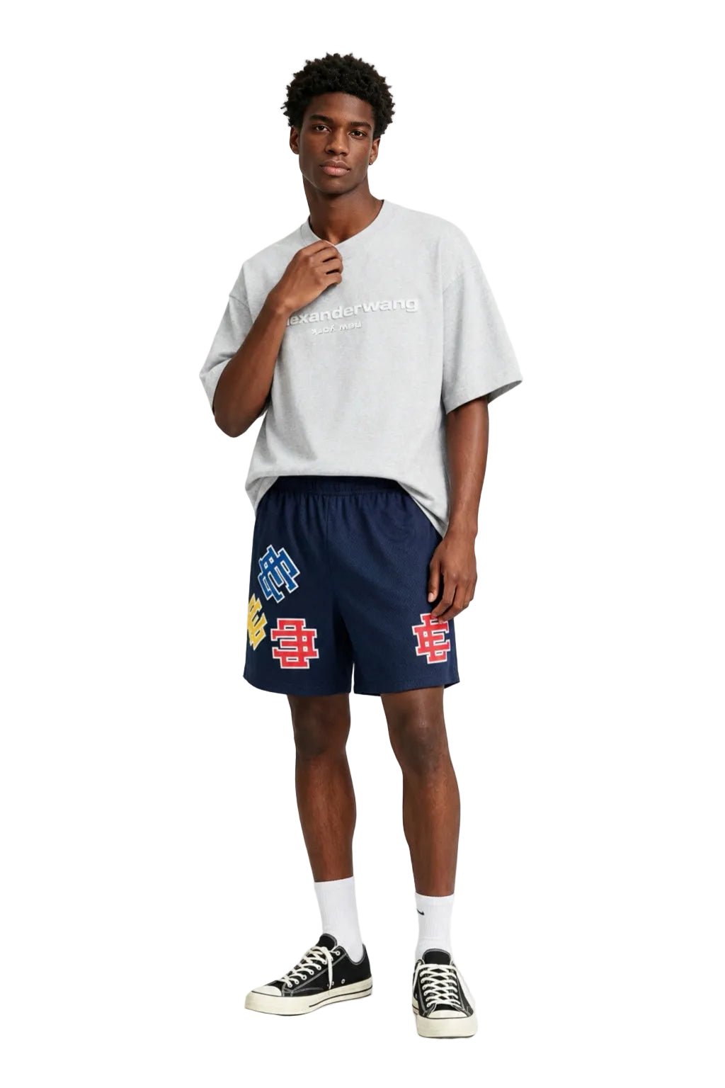 Eric Emanuel EE Basic Core Test Print Short Navy Test Print