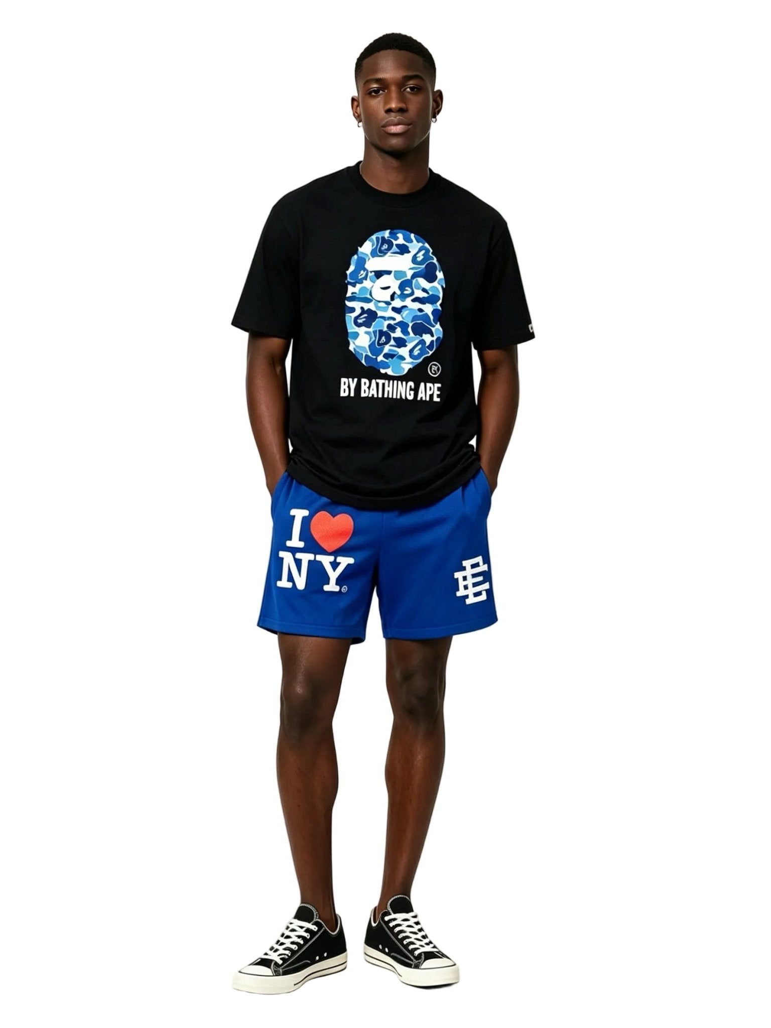 Eric Emanuel EE I Love New York Short  Royal Blue White