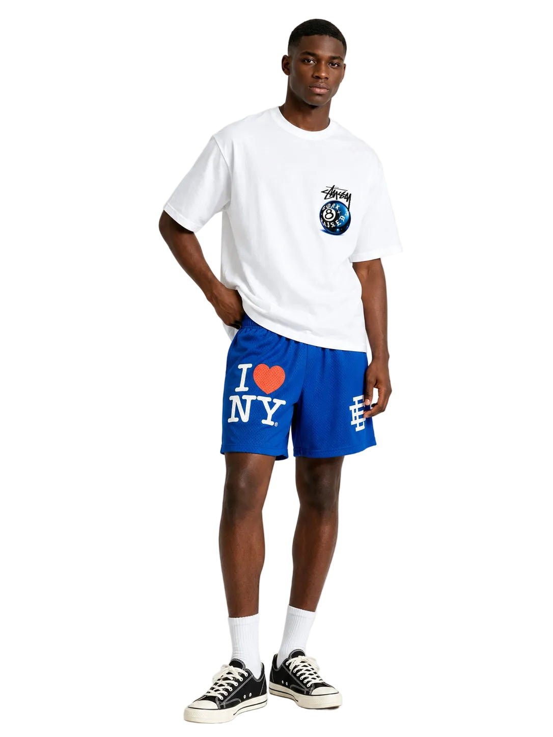 Eric Emanuel EE I Love New York Short  Royal Blue White