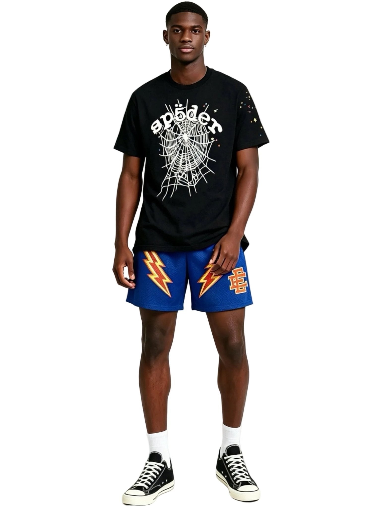 Eric Emanuel EE Short Blue Red Bolt
