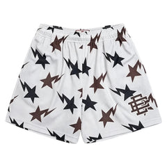 Eric Emanuel x BAPE EE Basic Core Short Cream Brown Navy