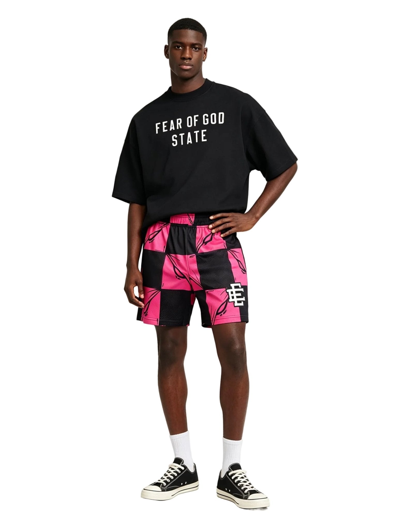 Eric Emanuel x Matty Boy EE Short Pink Silver Friends & Family