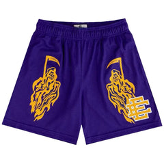 Eric Emanuel x Warren Lotas Short Purple Yellow